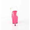 Pleaser - ADORE708 Sandale à bride à la cheville - Transparent/Rose Product image
